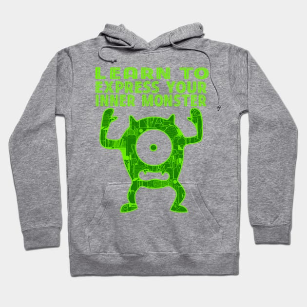 Learn to Express Your Inner Monster Art Supply Hoodie by The Craft ACE